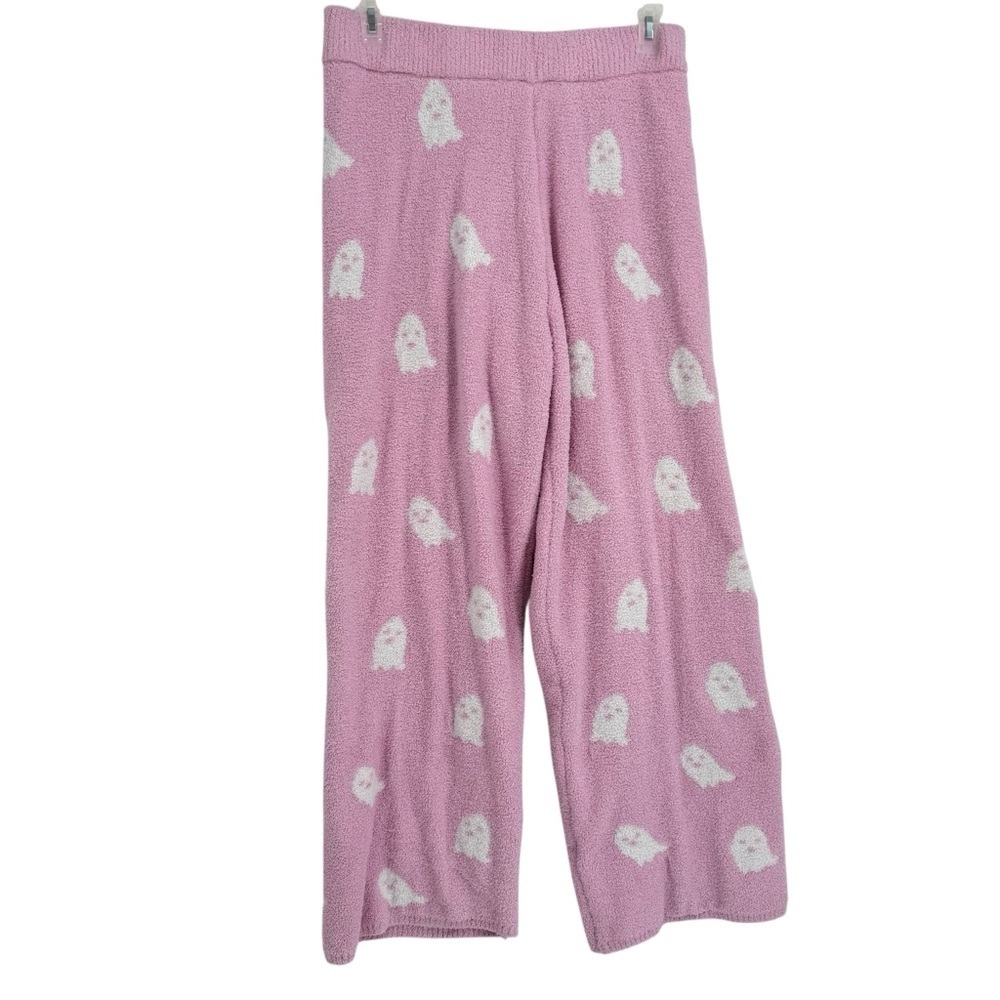 Cupcakes and Cashmere Pink Ghost Super Soft Pants Size XL Plush Lounge Pull on